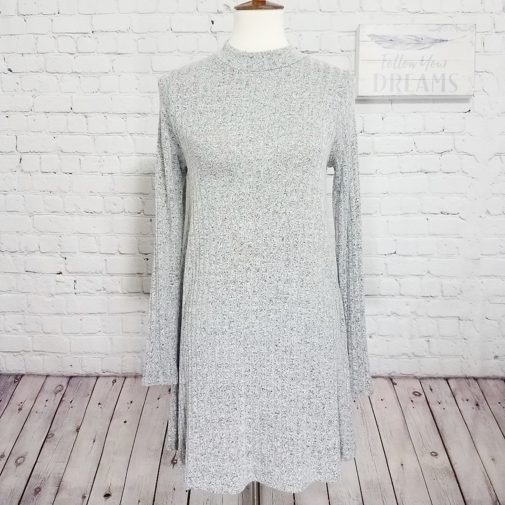 Mossimo Grey Long Sleeve Sweater Dress | M